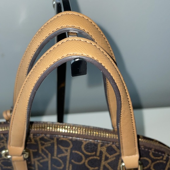CK Signature Coated Canvas Dome Satchel - Picture 3 of 7